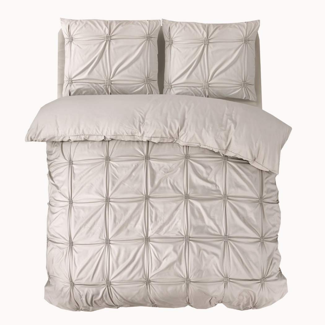 Housse de couette Matte Satin™ Finn Taupe
