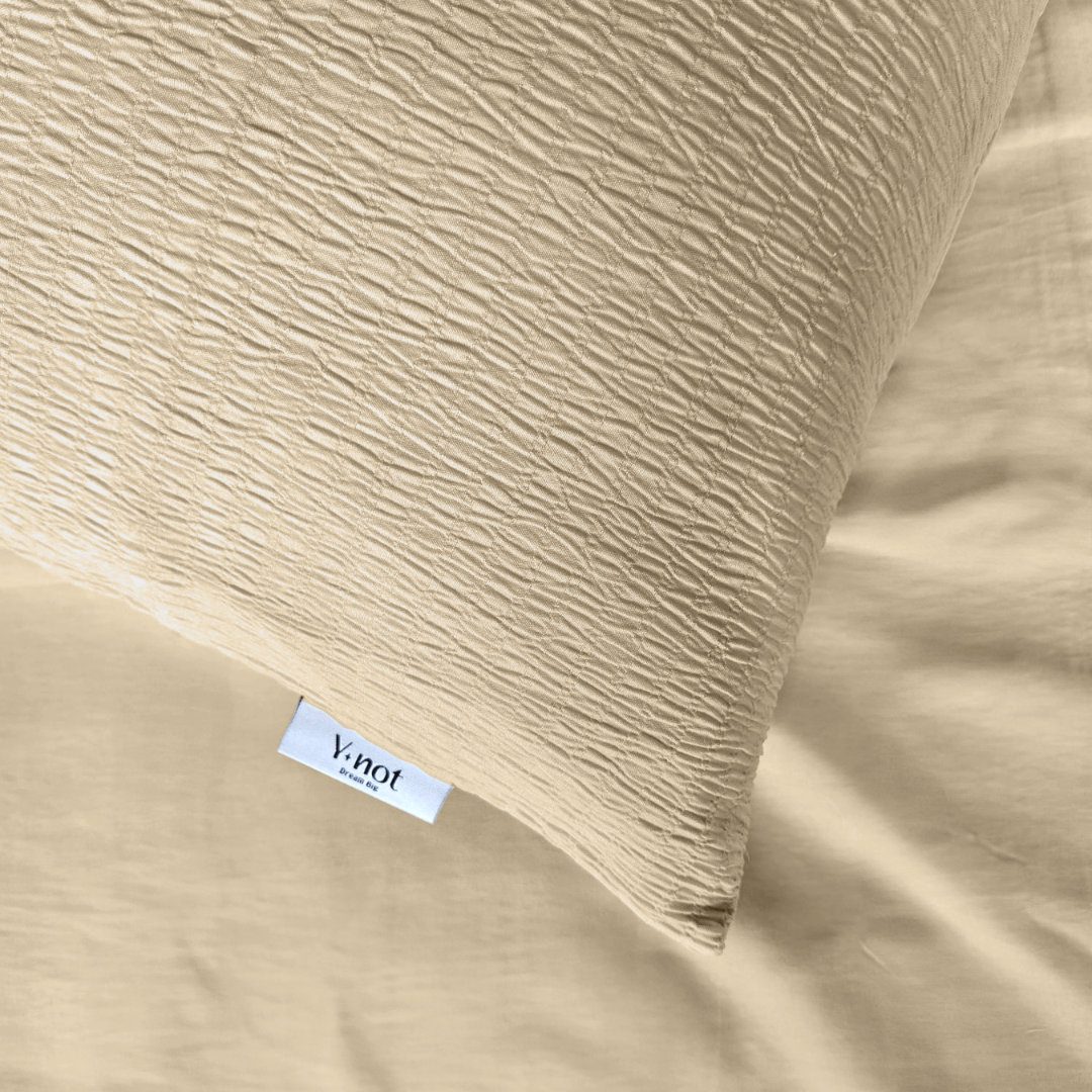 Kussenslopen Micro Mousseline Sand 60x70cm 2-Pack