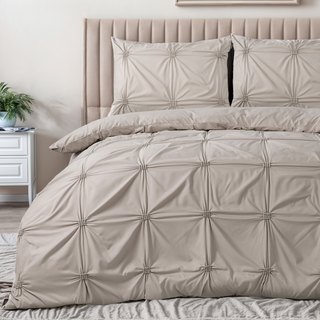 Housse de couette Matte Satin™ Finn Taupe