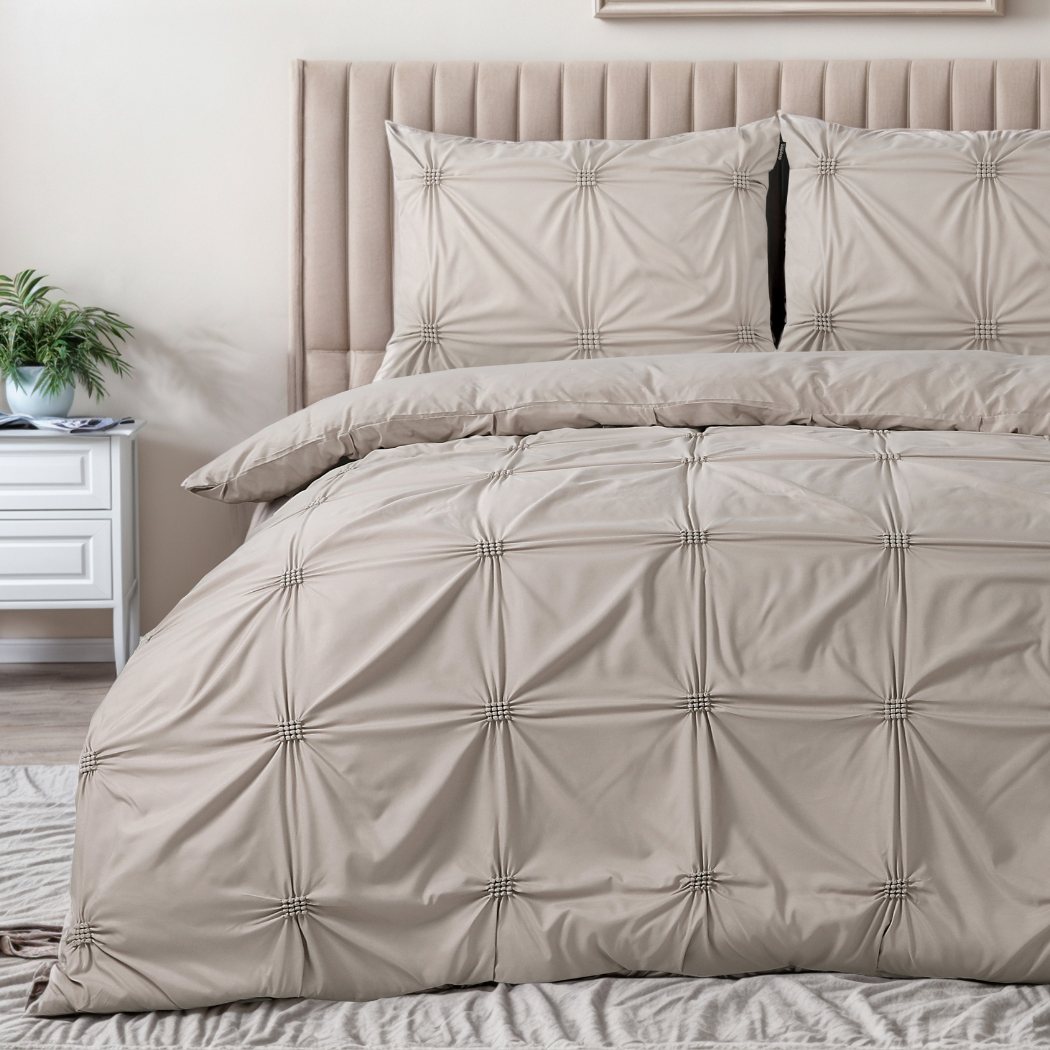 Housse de couette Matte Satin™ Finn Taupe