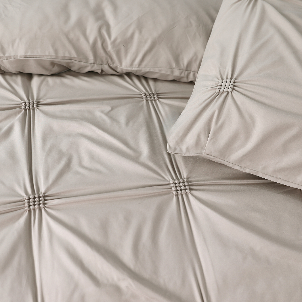 Housse de couette Matte Satin™ Finn Taupe