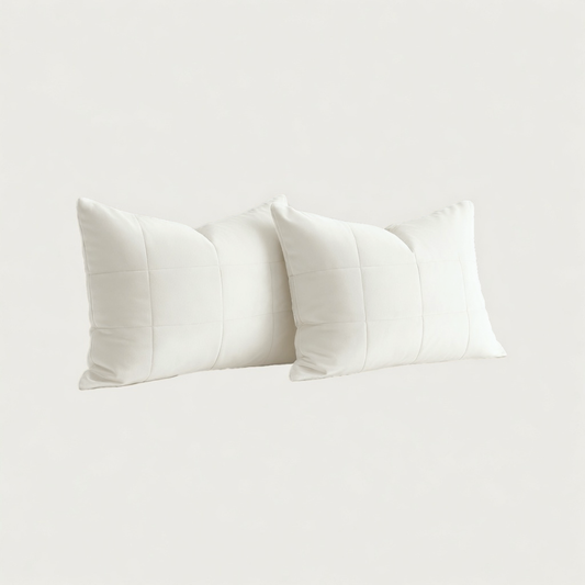 Y-NOT Kussenslopen Vol & Gevoerd Velvet Pearl White 2-Pack 60x70 cm