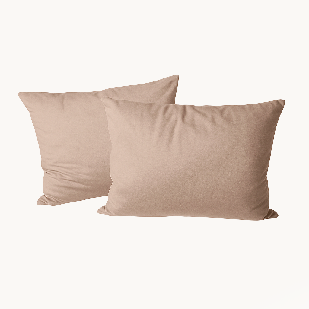 Taies d'oreiller en velours/velours noir