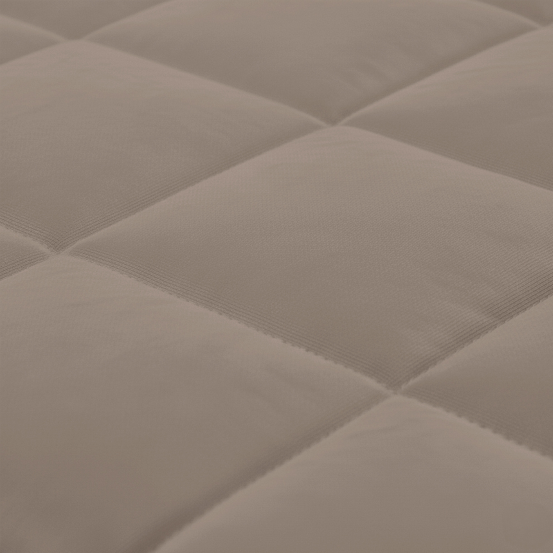 Kussenslopen Vol & Gevoerd Mat Satijn Taupe/Grey 2-Pack 60x70 cm