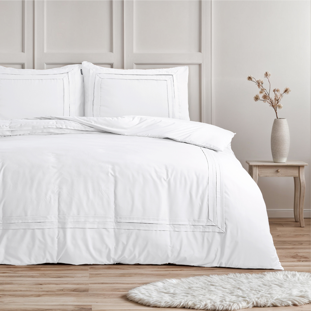 Housse de couette Matte Satin™ Jesper Blanc