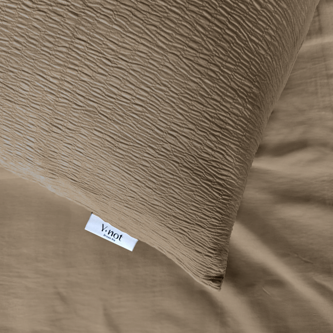 Kussenslopen Micro Mousseline Taupe 60x70cm 2-Pack