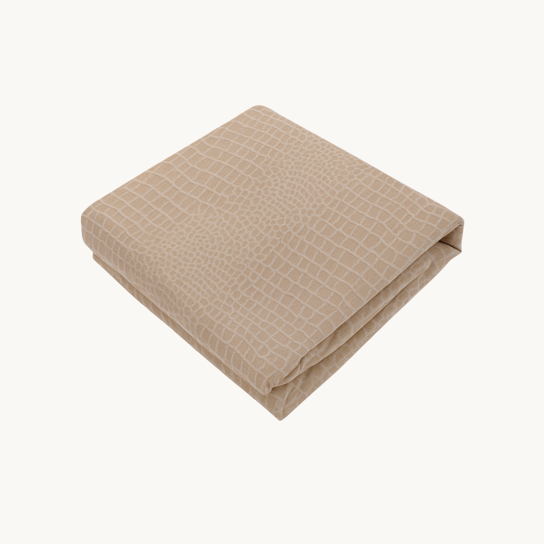 Kussenslopen Velvet Snake Skin Desert Taupe 60x70 cm 2-pack