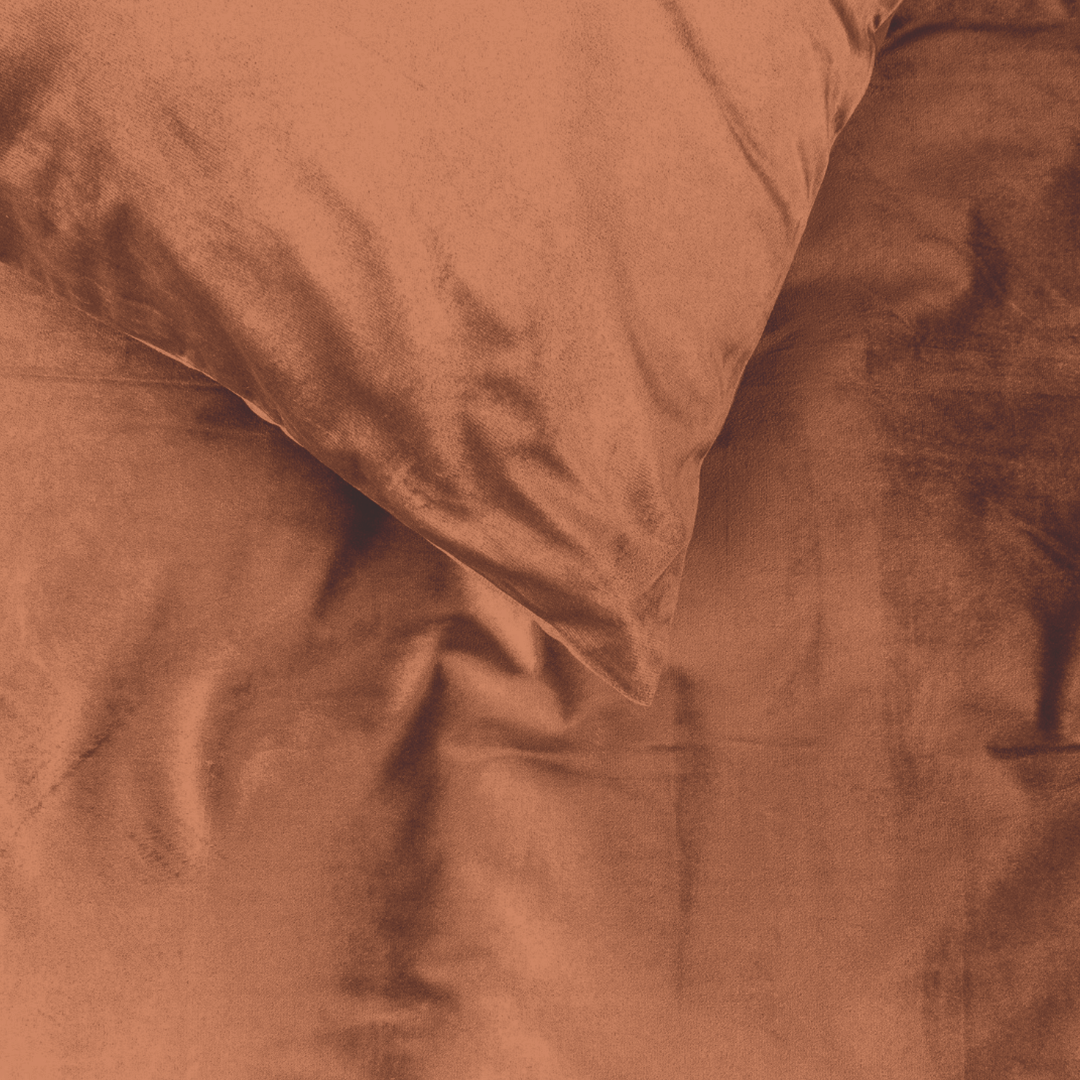 Kussenslopen Velvet Caramel Latte 60x70 cm 2-pack