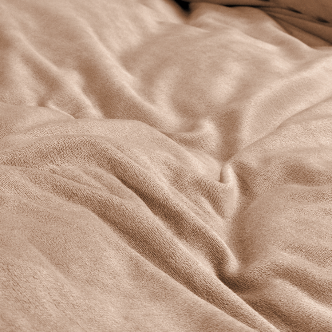 Parure housse de couette - Velours/Velours Nude