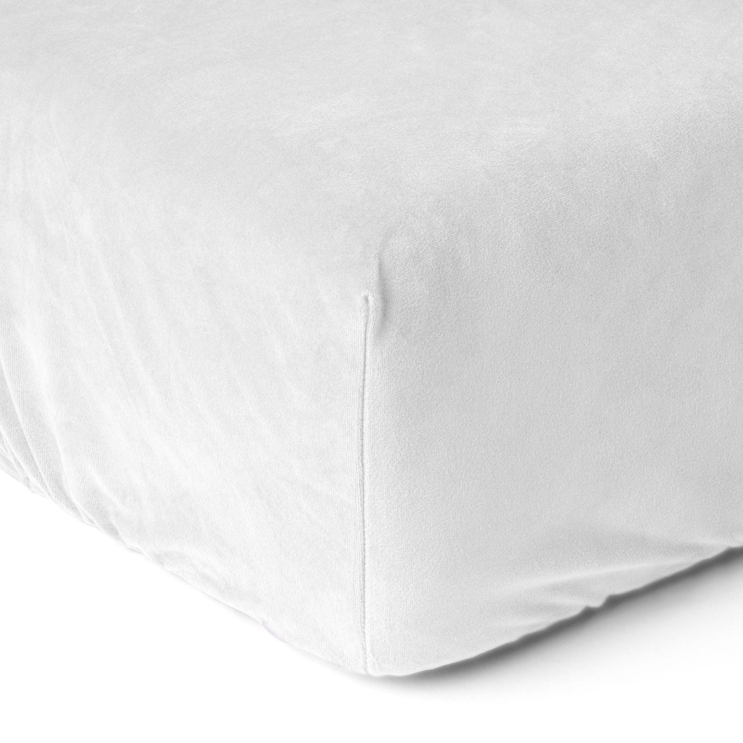 Drap-housse pour matelas velours blanc pur
