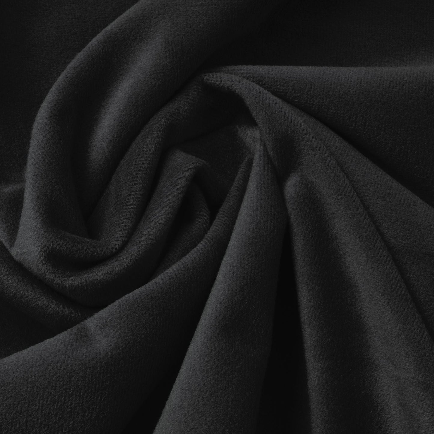 Drap-housse pour matelas velours noir obsidienne