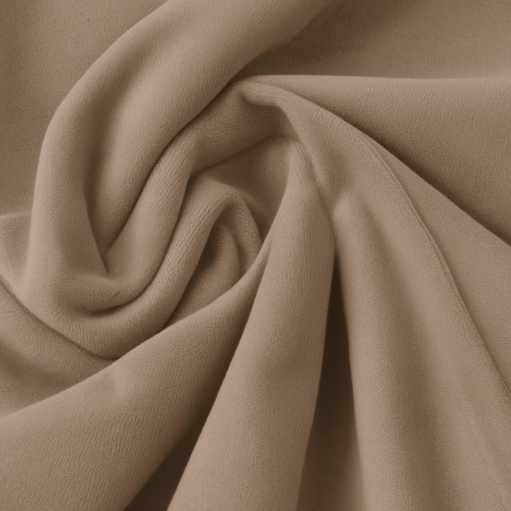 Drap-housse pour matelas velours beige taupe