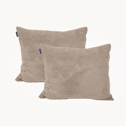 Y-NOT Kussenslopen Teddy Iced Coffee 60x70cm 2-Pack