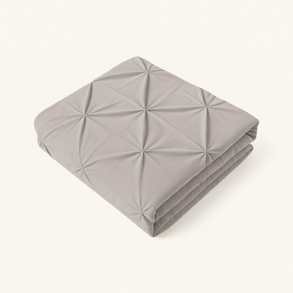 Kussenslopen Mat Satijn Diamond Taupe 60x70cm 2-Pack