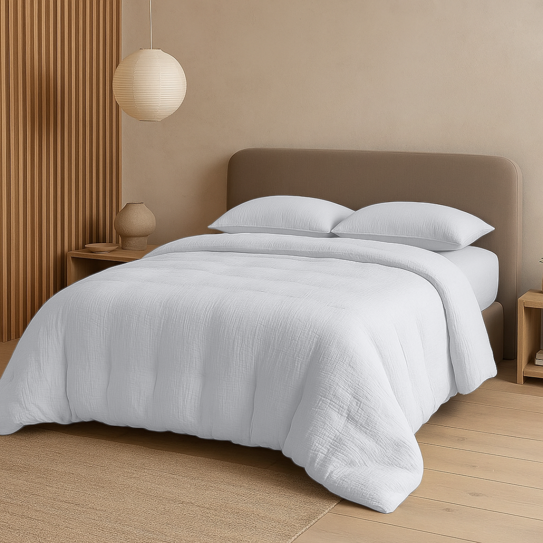 Kussenslopen Micro Mousseline White 60x70cm 2-Pack