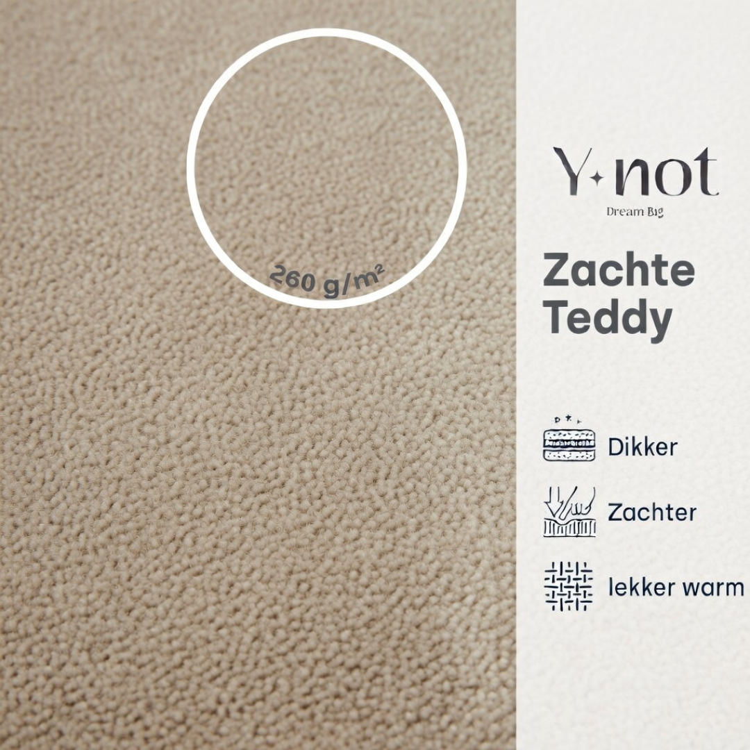 Drap-Housse pour Matelas Teddy - Café Glacé Taupe