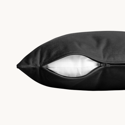 Kussenslopen Velvet Obsidian Black 60x70 cm 2-pack
