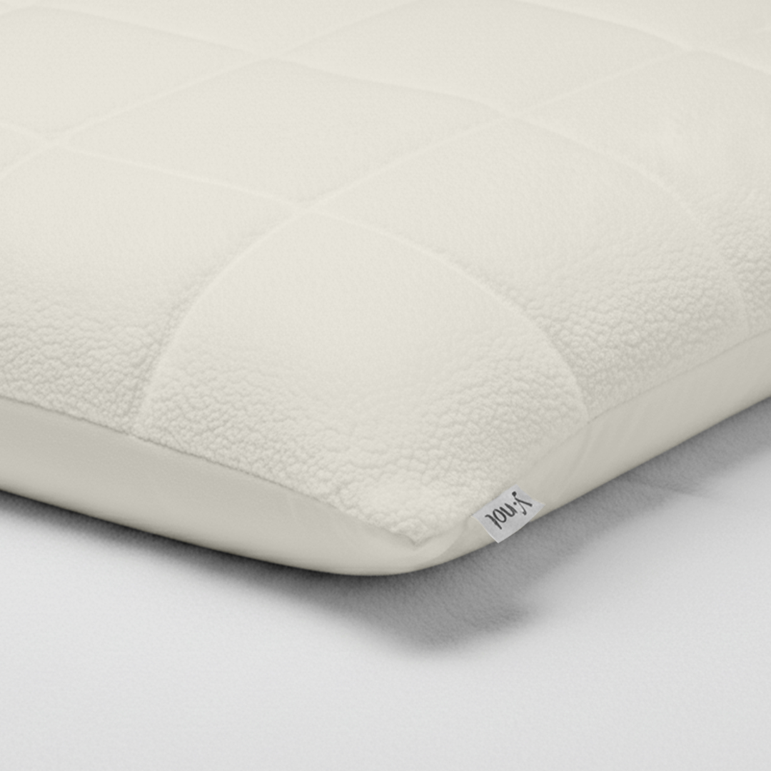 Kussenslopen Vol & Gevoerd Teddy Pearl White  2-Pack 60x70 cm