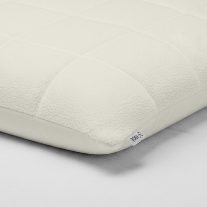 Kussenslopen Vol & Gevoerd Teddy Pearl White  2-Pack 60x70 cm