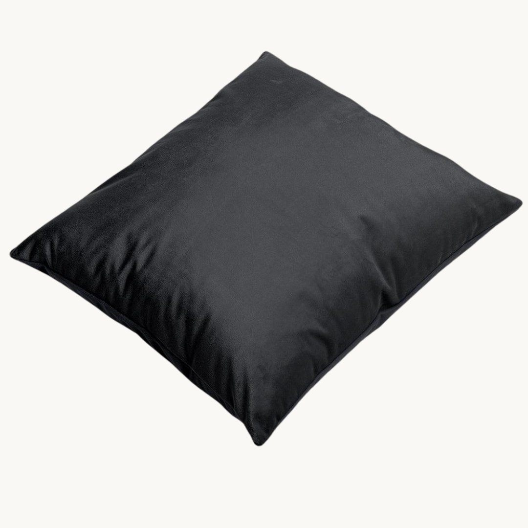 Kussenslopen Velvet Obsidian Black 60x70 cm 2-pack