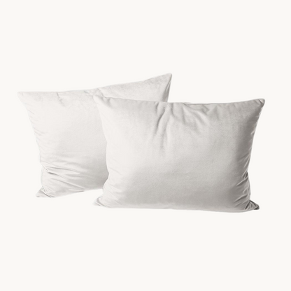 Kussenslopen Velvet Pearl  White 60x70 cm 2-pack