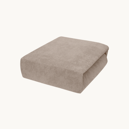 Parure housse de couette Velours/Velours Taupe Gris