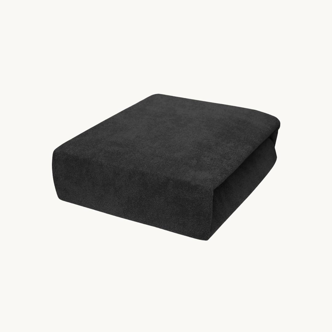 Parure housse de couette - Velours/Velours Noir Obsidienne