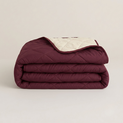 Cooling Comfort Bundel | 2 zomerdekbedden + 2 slopen + 2 Cooling Hoofdkussens | Plum 140x200
