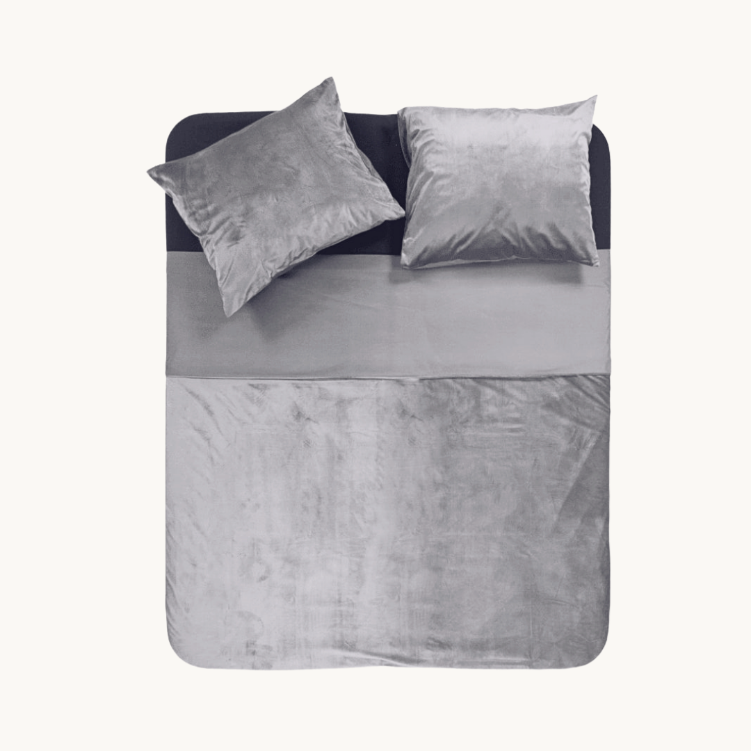Dekbedovertrek set - Velvet Stone Grey
