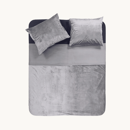 Dekbedovertrek set - Velvet Stone Grey