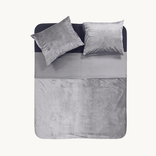 Ensemble housse de couette - Velours/Velvet Gris Pierre
