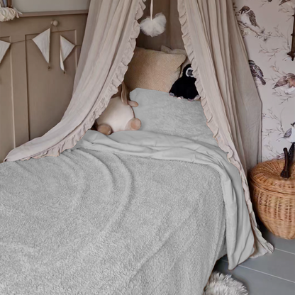 Dekbedovertrek set Teddy Kids Keep Dreaming Stone Grey