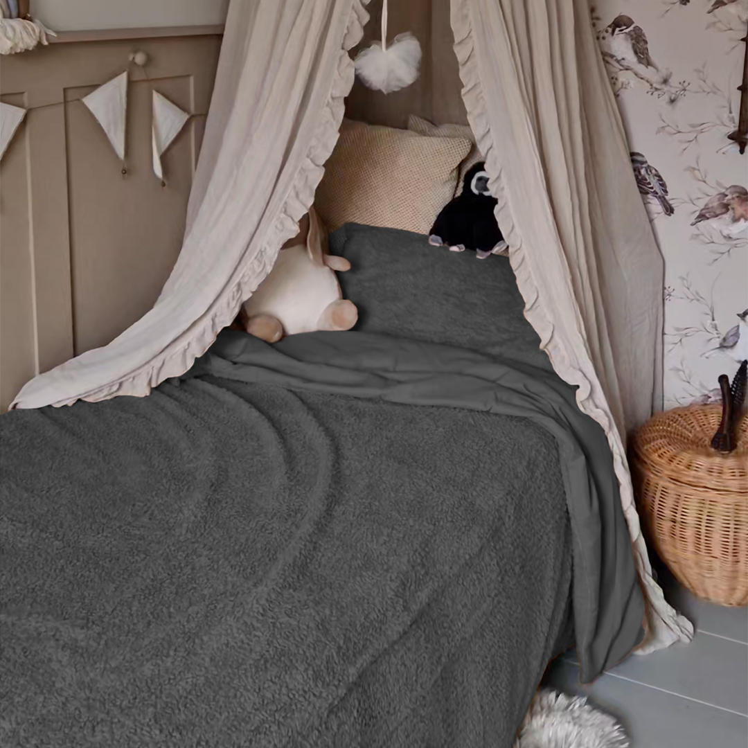 Dekbedovertrek set Teddy Kids Earl Grey