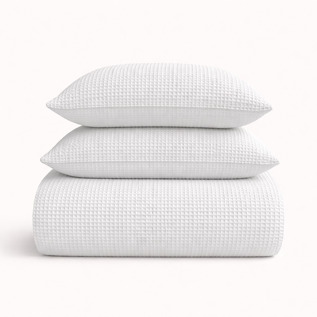 Dekbedovertrek set Waffle White