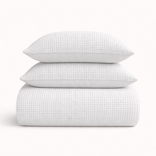 Dekbedovertrek set Waffle White