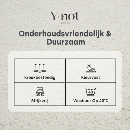 Matras Hoeslaken Teddy - Cappuccino White