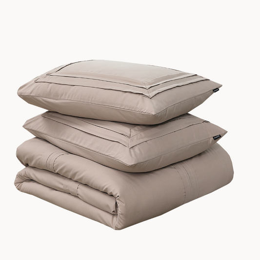 Housse de couette Matte Satin™ Jesper Taupe