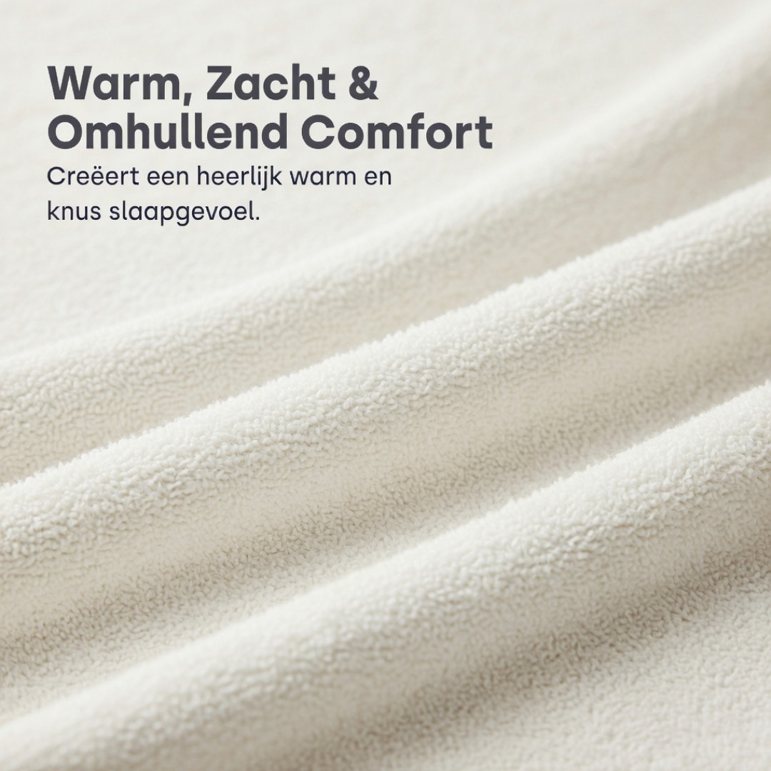 Matras Hoeslaken Teddy - Cappuccino White