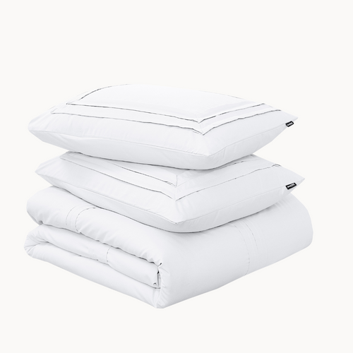 Housse de couette Matte Satin™ Jesper Blanc
