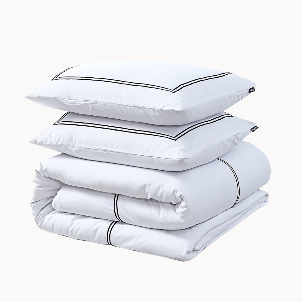 Housse de couette Matte Satin™ Olaf Blanc