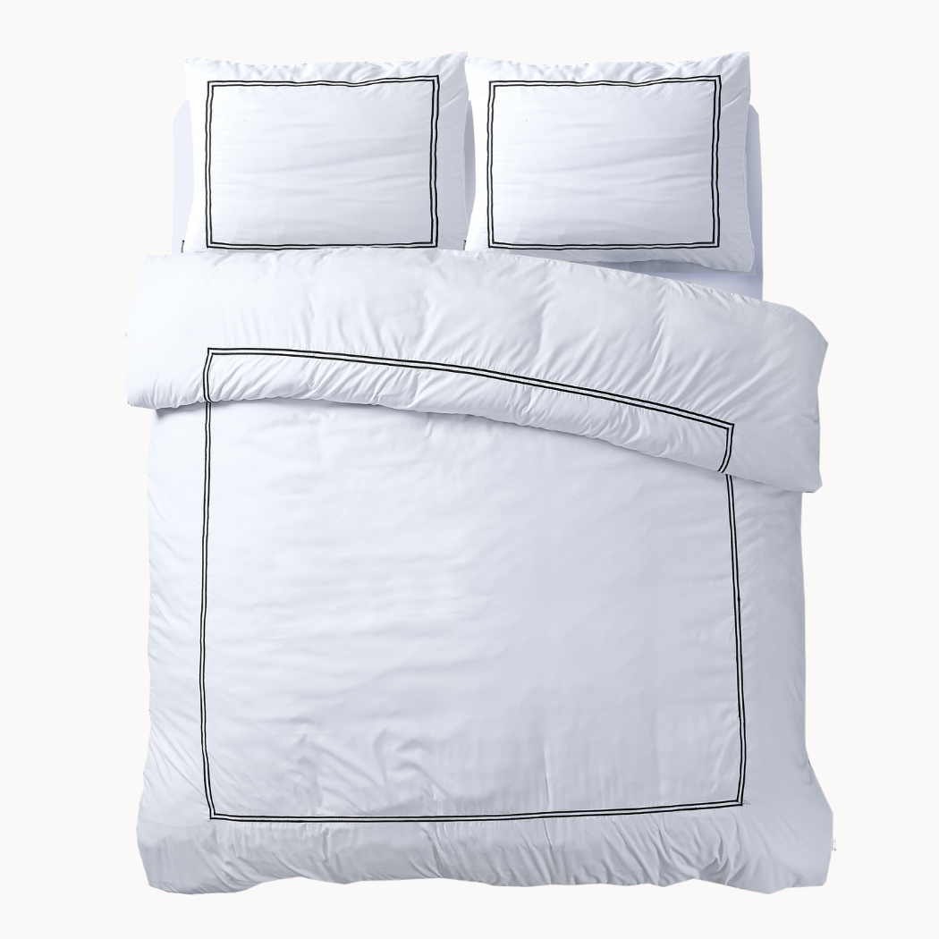 Housse de couette Matte Satin™ Olaf Blanc