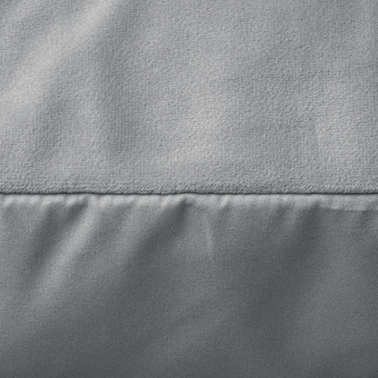 Taies d'oreiller en velours/velours gris pierre 60x70 cm (lot de 2)
