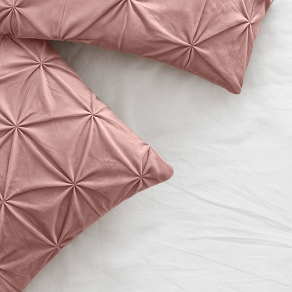 Kussenslopen Velvet Diamond Roze 60x70cm 2-Pack