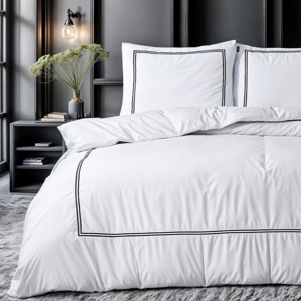 Housse de couette Matte Satin™ Olaf Blanc