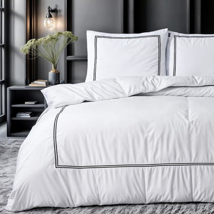 Housse de couette Matte Satin™ Olaf Blanc