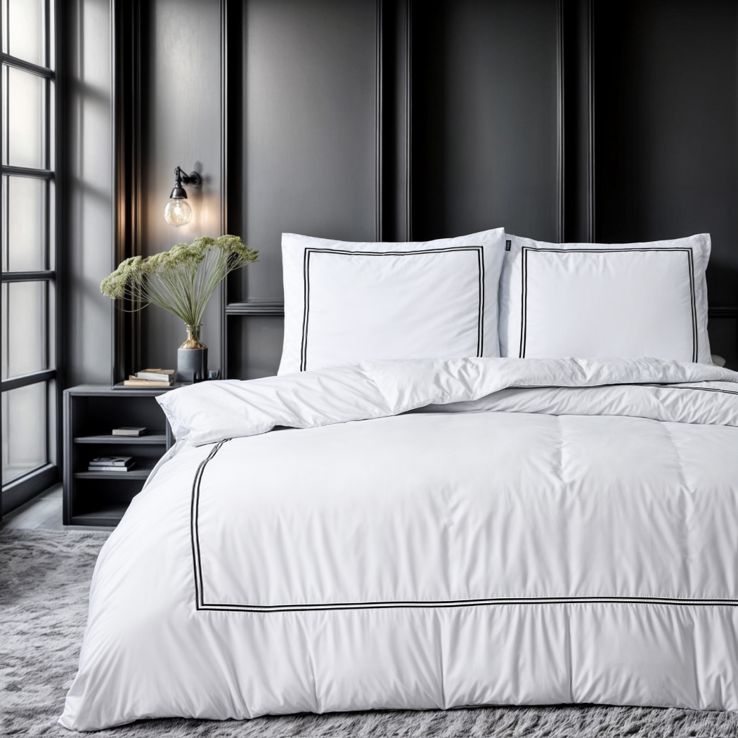 Housse de couette Matte Satin™ Olaf Blanc