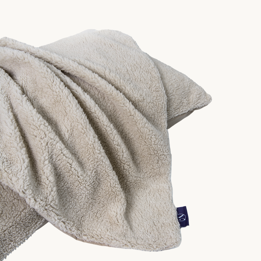 Ensemble housse de couette Teddy Café Glacé Taupe