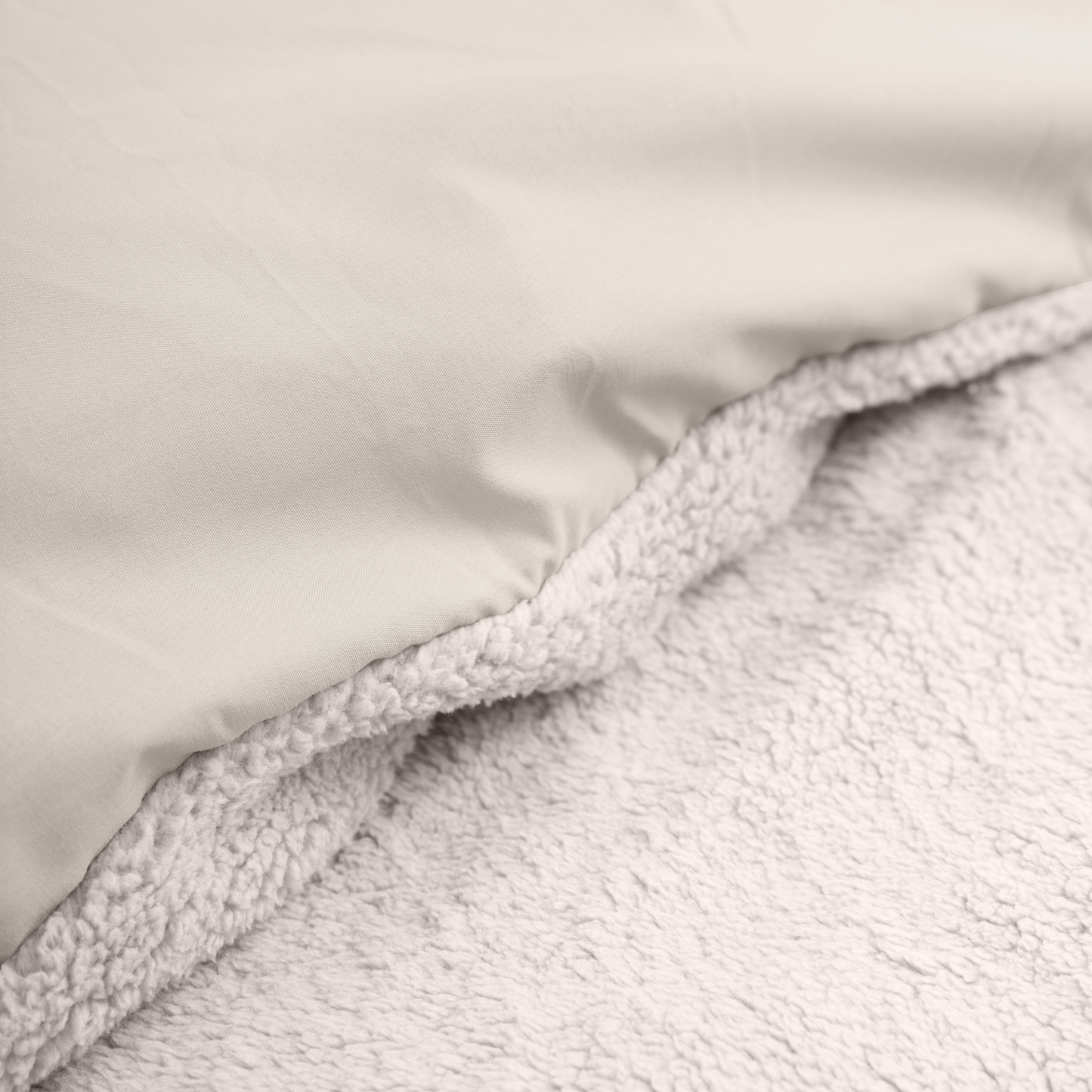 Ensemble housse de couette Teddy Café Glacé Taupe