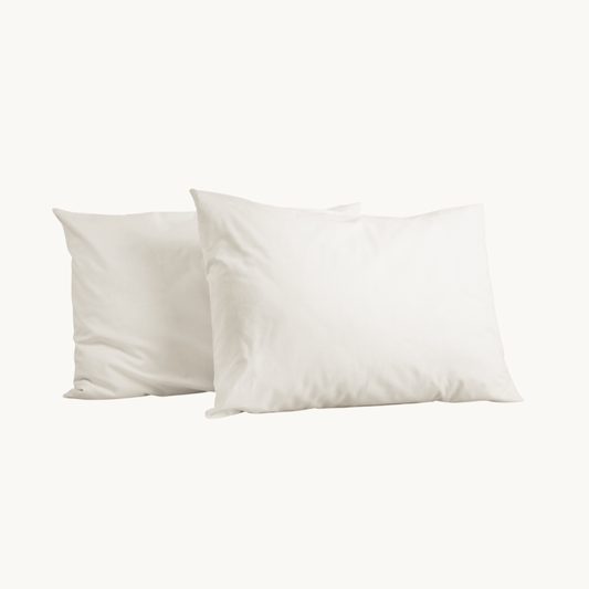Kussenslopen Mat Satin Pearl White 60x70cm 2-Pack