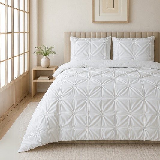 Housse de couette Matte Satin™ Finn Blanc